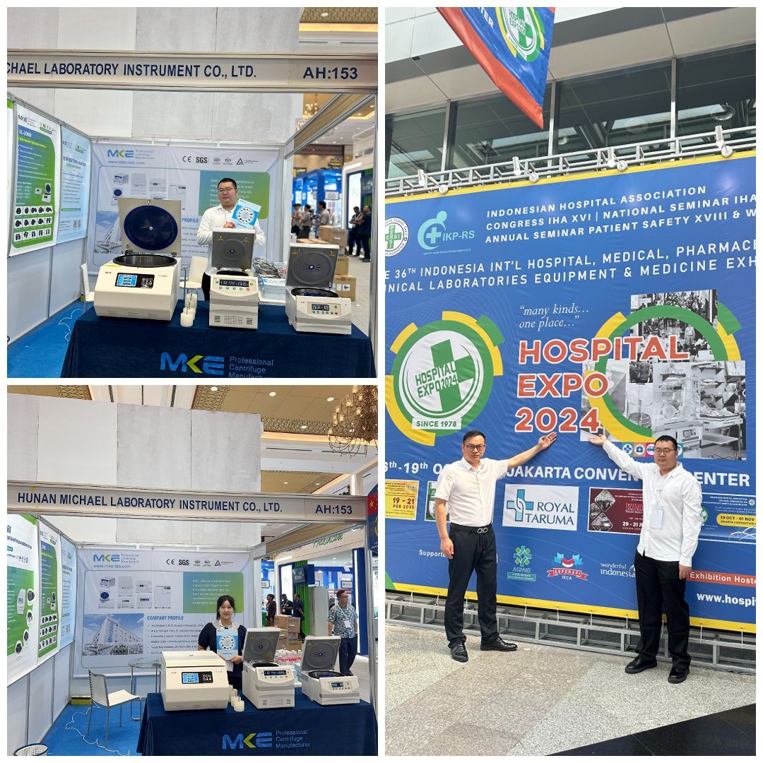 MKE LAB at Indonesia Hospital Expo 2024: Showcasing Advanced Centrifuge Solutions 1